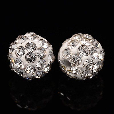Pave Disco Ball Beads&nbsp;RB-Q195-A6mm-001-1