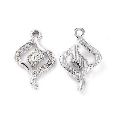 Alloy Crystal Rhinestone Pendants&nbsp;ALRI-H004-18P-1