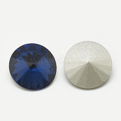 Pointed Back Glass Rhinestone Cabochons&nbsp;RGLA-T086-12mm-13-1