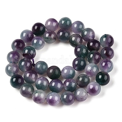 Dyed Natural White Jade Beads Strands&nbsp;G-T138-10mm-210-4-1
