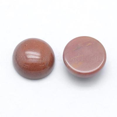 天然ムーアカイトのカボション  フラットラウンド  染め  8x3~4mm&nbsp;G-E492-H-17-1
