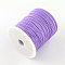 Nylon Braided Cord, Chinese Knotting Cord for Beading Jewelry Making Macrame Craft, Medium Purple, 1mm, about 153.1 yards(140m)/roll