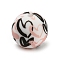 Silicone Beads, Round, Colorful, Heart, 15mm, Hole: 2mm