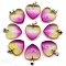 Spray Painted Synthetic Quartz Pendant, Heart-Shaped, 20mm