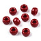 Opaque Plastic Beads, Barrel, FireBrick, 9x6mm, Hole: 3.8mm, about 1950pcs/500g