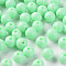 Opaque Acrylic Beads, Round, Aquamarine, 8x7mm, Hole: 2mm, about 1745pcs/500g