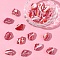 20Pcs Handmade Lampwork Beads, Shell Shape, Pearlized, Crimson, 15.5~17.5x22~23.5x9.5~11mm, Hole: 1.5~2.5mm