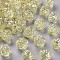 Transparent Acrylic Beads, AB Color, Flower, Yellow, 11.5x11.5mm, Hole: 1.8mm, about 780pcs/500g