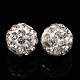 Pave Disco Ball Beads&nbsp;RB-Q195-A6mm-001-2