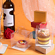 透明なプラスチック製の背の高いケーキ ボックス  ベーカリー ケーキ ボックス コンテナー  正方形  透明  完成品：8.5x8.5x8.5cm&nbsp;CON-WH0001-22A-4