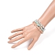 Chips Natural Rutilated Quartz & Flower Amazonite & Sunstone Beaded Stretch Bracelets Sets&nbsp;BJEW-JB05332-06-4