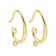 Brass Earring Hooks&nbsp;KK-Z154-15G-2