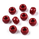 不透明なプラスチックビーズ  バレル  ファイヤーブリック  9x6mm  穴：3.8mm  約1950個/500g&nbsp;KY-T025-01-F09-1