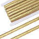 ポリエステルリボン  スパンコール入り  ゴールド  1/2インチ（13~14mm）  約10.94ヤード（10m）/ロール&nbsp;OCOR-WH20001-58A-1