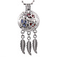 Alloy Diffuser Locket Pendants&nbsp;BOTT-PW0001-052P-D-1