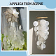 60Pcs Flat Round Capiz Shell Pendants&nbsp;SSHEL-SC0001-48-7