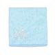 厚紙のブレスレットボックス  内部のスポンジ  バラの花の模様  正方形  淡いターコイズ  90x90x22~23mm&nbsp;CBOX-G003-14C-4