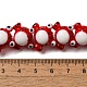 手作りランプワークビーズ連売り  カエル  レッド  13x15.5x12.5mm  穴：2mm  約20個/連  17.87''（45.4センチメートル）&nbsp;LAMP-Z010-02B-5