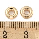 CCBプラスチックビーズ  丸いリング  ゴールドカラー  6x2mm  穴：2mm&nbsp;CCB-L014-01A-G-3