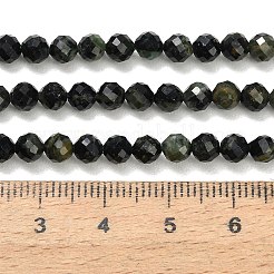 天然カンババジャスパービーズ連売り  ラウンド  多面カット  4~4.5mm  穴：0.7mm  約93個/連  15.39''（39.1センチメートル）&nbsp;GG-CBA3921-A04-4mm