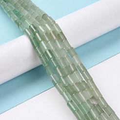 天然石グリーンアベンチュリンビーズ連売り  コラム  7~7.5x5mm  穴：1mm  約46個/連  14.76インチ（37.5cm）&nbsp;G-G990-C08
