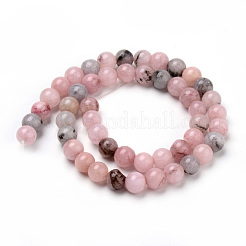 Natural Cherry Blossom Jasper Beads Strands&nbsp;G-Q462-63-8mm