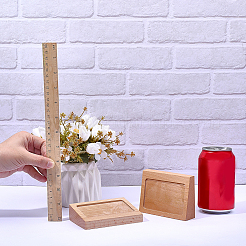 Wood with Acrylic Slant Back Display Pedestals&nbsp;AJEW-WH0609-640