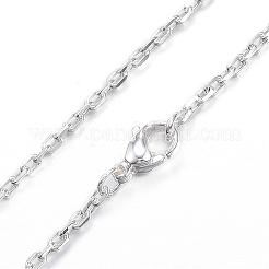 304 Stainless Steel Cable Chain Necklaces&nbsp;NJEW-P162-12S