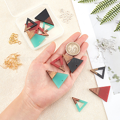 DIY Walnut Wooden Dangle Earring Making Kits&nbsp;DIY-OC0006-70