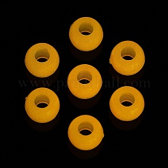 蓄光アクリルビーズ  暗闇で光る  ラウンド  オレンジ  9x6mm  穴：4mm  約1851個/500g&nbsp;OACR-S138-01G