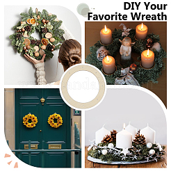 Unfinished Wood Wreath Frames&nbsp;DIY-WH0622-380