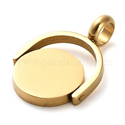 304 Stainless Steel Rotatable Pendants&nbsp;X-STAS-H438-08G