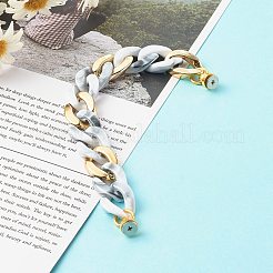 Acrylic & CCB Plastic Curb Chain Phone Case Chain&nbsp;HJEW-JM00485-06