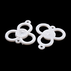 オペークアクリルコネクター  花  花  30.5x28x3.5mm  穴：2mm  約588個/500g&nbsp;SACR-L007-063
