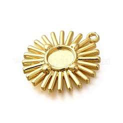 Brass Pendant Cabochon Settings&nbsp;KK-M313-19G