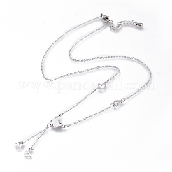 304 Stainless Steel Butterfly Lariat Necklaces&nbsp;NJEW-I240-17