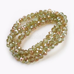 Electroplate Glass Beads Strands&nbsp;GLAA-K027-HR-B03