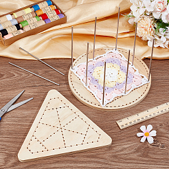 Wooden Crochet Basket Base&nbsp;DIY-PH0030-51