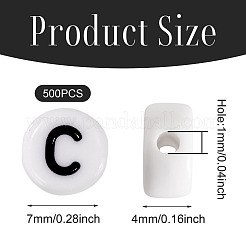 500Pcs Acrylic Beads&nbsp;SACR-TA0001-55C