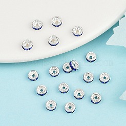 Brass Grade A Rhinestone Spacer Beads&nbsp;RSB035NF-15