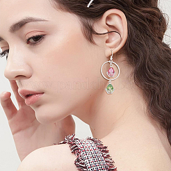 キュービックジルコニアペンダント付き亜鉛合金  花と涙  銀  20x13.5x7.5mm  穴：2mm  44個/セット&nbsp;FIND-HY0003-98S