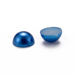 ABSプラスチック製カボション  模造パール  半円  ミックスカラー  5x2.5mm  約5000個/袋&nbsp;OACR-S012-5mm-M
