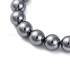 8mm ラウンドテラヘルツ石ビーズネックレス  合金の留め金付き  20.87インチ（53cm）&nbsp;NJEW-H045-02
