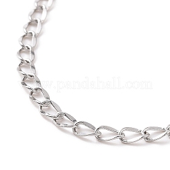 Non-Tarnish 304 Stainless Steel Curb Chain Bracelet for Men Women&nbsp;BJEW-E031-15P-01