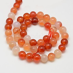 Natural Carnelian Beads Strands&nbsp;X-G-N0006-8mm-17