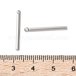304ステンレスペンダント  バーチャーム  変色防止  ステンレス鋼色  22x2mm  穴：1.4mm&nbsp;STAS-L282-005P-01