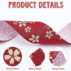 Japanese Kimono Style Floral Cotton Ribbon&nbsp;OCOR-FG0001-07
