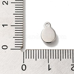 304 Stainless Steel Glass Pendants&nbsp;STAS-B074-02P-04