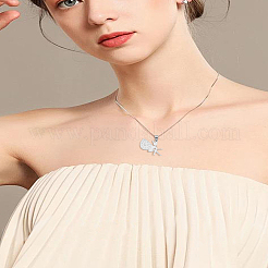 2Pcs 304 Stainless Steel Pendants&nbsp;STAS-LP0003-77