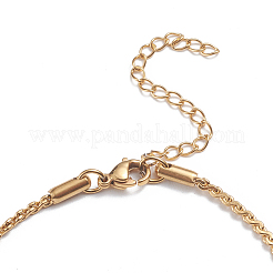 304 Stainless Steel Serpentine Chain Anklets&nbsp;AJEW-G024-04G